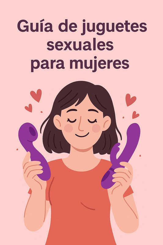 Guia juguetes sexuales para mujeres, desde vibradores, estimuladores de clítoris y dildos, hasta lubricantes que ayudan y mejoran el orgasmo.