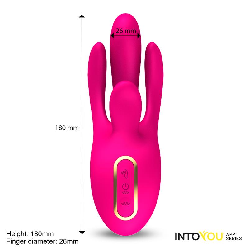 Vibrador con Movimiento Finger 3 Motores y APP INTOYOU APP SERIES Derek