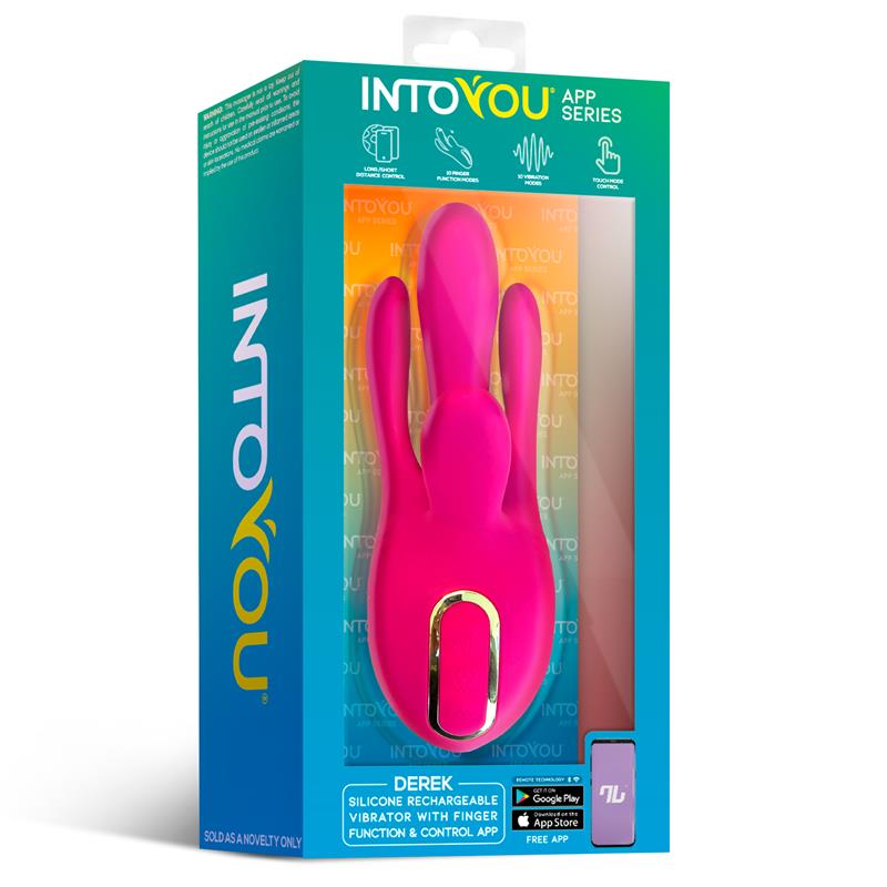 Vibrador con Movimiento Finger 3 Motores y APP INTOYOU APP SERIES Derek