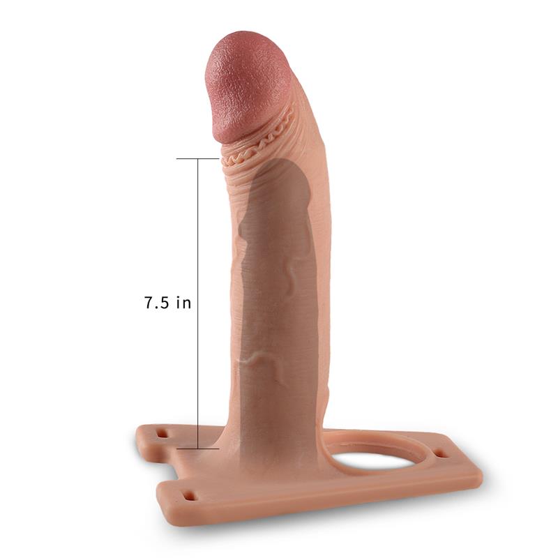 Medidas del dildo hueco LOVETOY 19 cm de largo y 4,4 cm de grosor