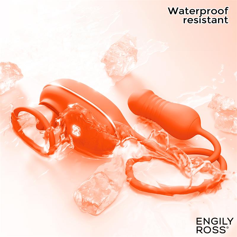 Estimulador Clítoris con Lengua Oscilante, Bomba de Vacio y Huevo con Up and Down ENGILY ROSS Lizer Pro