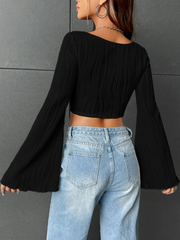 Blusa Top Boho Manga Larga BETH
