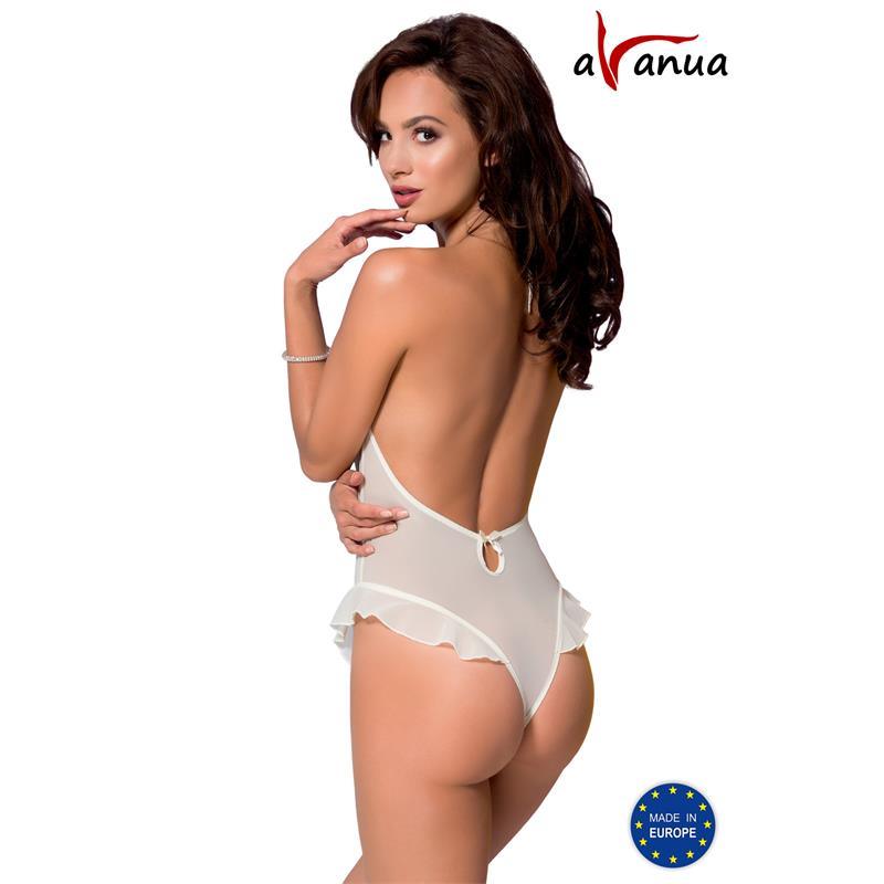 Body Erótico Semitransparente Blanco AVANUA ARIEL