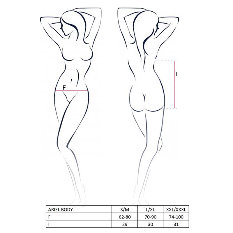 Body Erótico Semitransparente Blanco AVANUA ARIEL