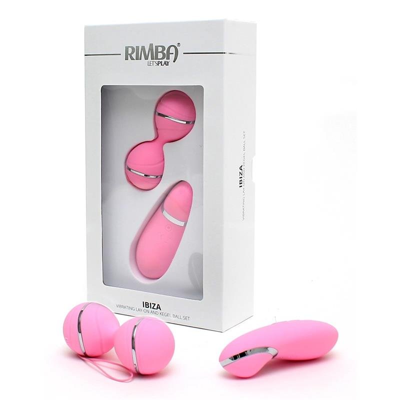 Bolas Kegel IBIZA ROSA con control remoto y función de vibración para fortalecer el suelo pélvico con estilo y placer.