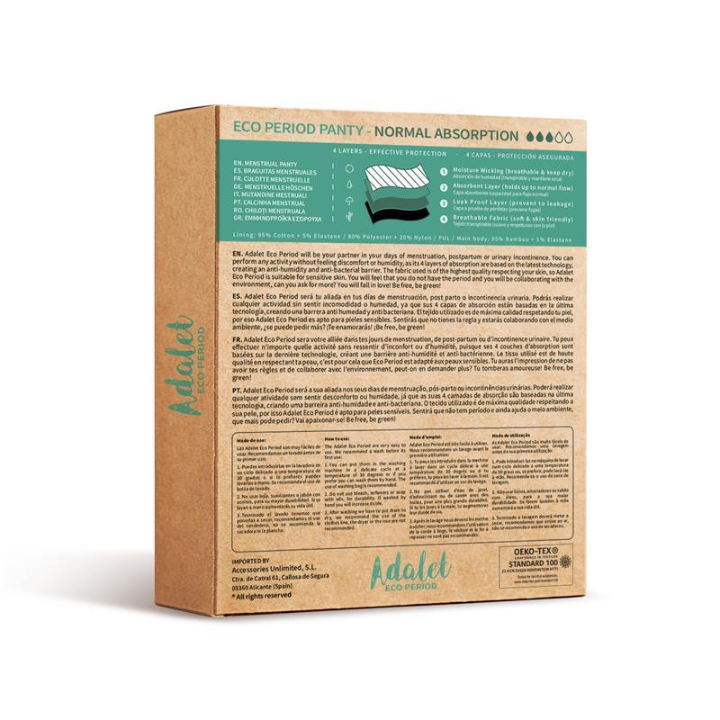 Braguita Menstrual Normal Adalet Eco Period Flora