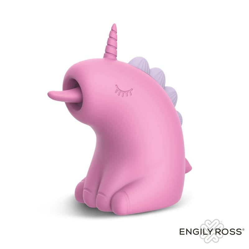 Estimulador clitorial unicornio Cupcake ENGILY ROSS,
Lengua rotatoria 360 juguete erótico unicornio