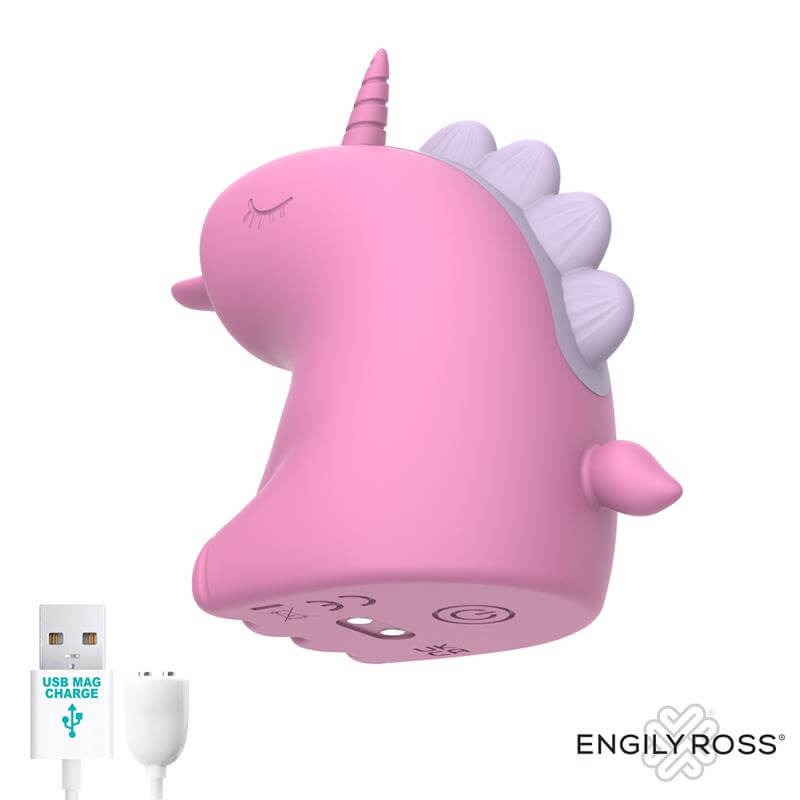 Estimulador clitorial unicornio Cupcake ENGILY ROSS,
Lengua rotatoria 360 juguete erótico unicornio