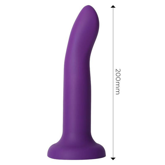 Dildo Que Cambia Color Púrpura o Rosa BY ENGILY ROSS TALLA L 21 CM