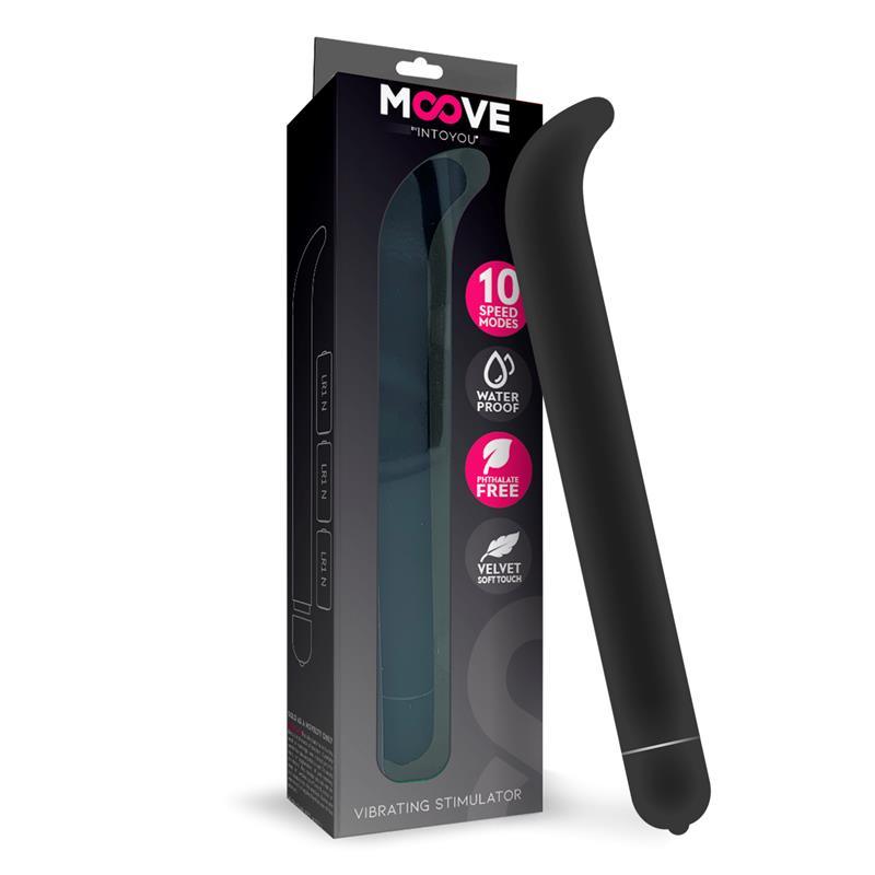 Estimulador Vibrador Clitoris Punto G 10 FUNCIONES NEGRO MOOVE