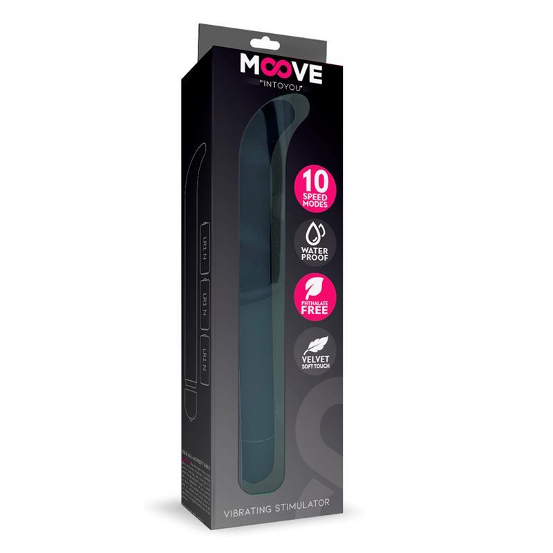 Estimulador Vibrador Clitoris Punto G 10 FUNCIONES NEGRO MOOVE