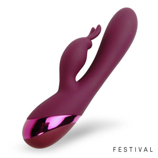 FESTIVAL BROLE Vibrador Conejito USB ROJO