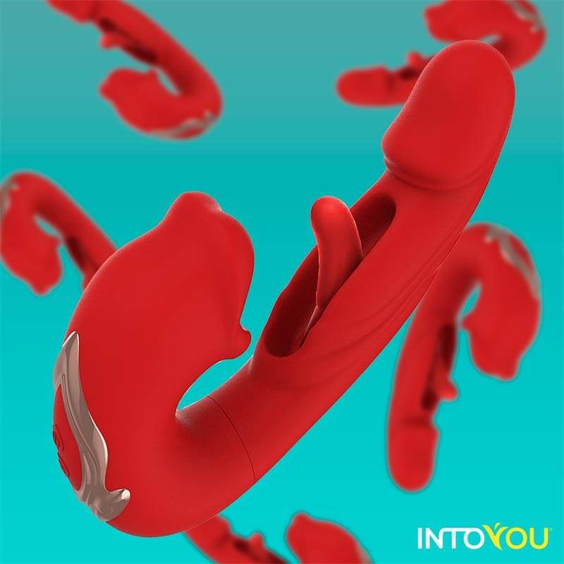 INTOYOU APP SERIES Mouty Vibrador con Función de Mordisqueo y Flipping con App