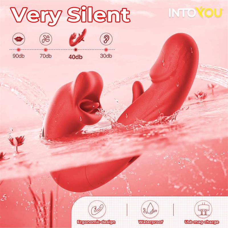 INTOYOU APP SERIES Mouty Vibrador con Función de Mordisqueo y Flipping con App
