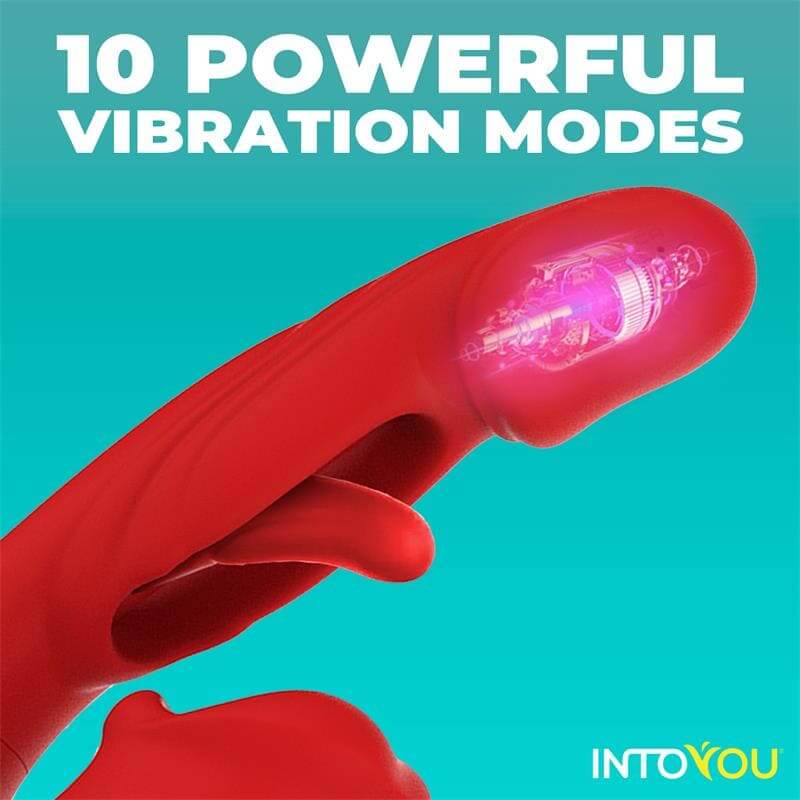 INTOYOU APP SERIES Mouty Vibrador con Función de Mordisqueo y Flipping con App