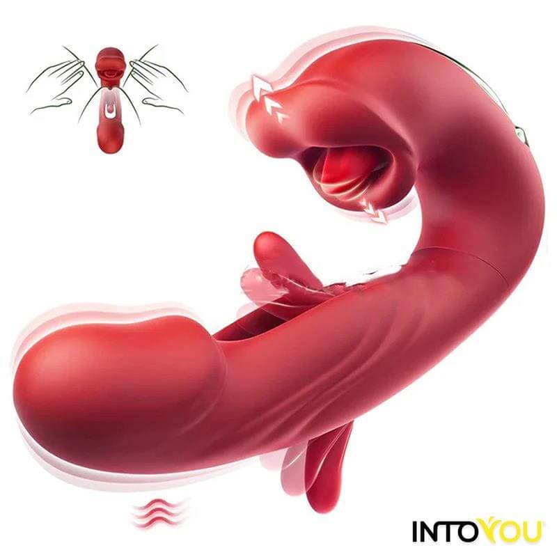 INTOYOU APP SERIES Mouty Vibrador con Función de Mordisqueo y Flipping con App