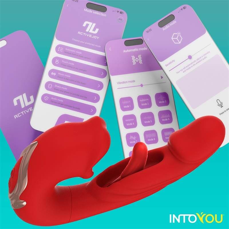 INTOYOU APP SERIES Mouty Vibrador con Función de Mordisqueo y Flipping con App