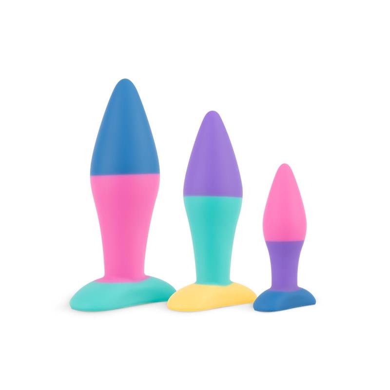 Set de Plugs Anales multicolor de Silicona - Koda Quarto Secret Set de Plugs Anales multicolor de Silicona - Koda Quarto Secret
