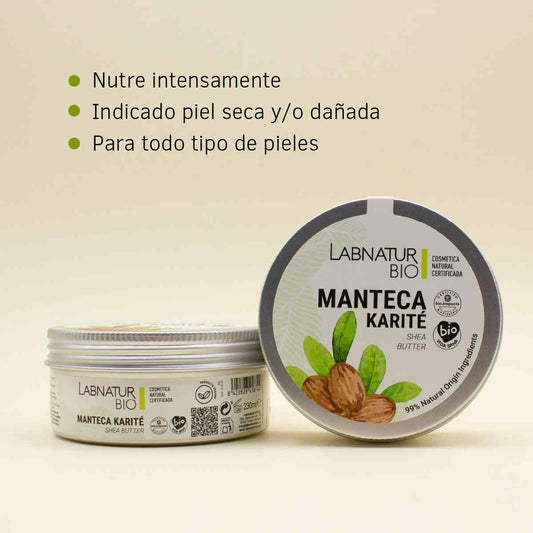Manteca Corporal de Karité Labnatur Bio - Hidratación Intensiva y Nutrición de Piel