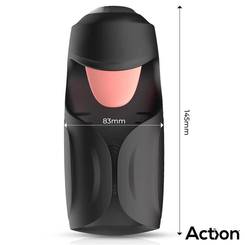 Masturbador Con Lengua, Pulsación y Vibración ACTION KUBEX