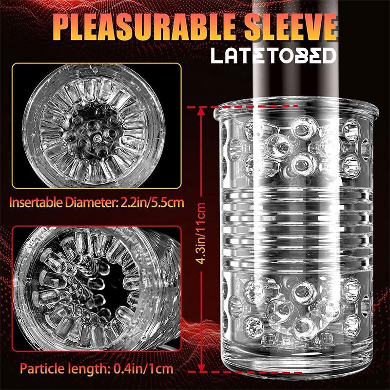 Masturbador TELIO Rotación, Thrusting, Gemidos LATETOBED | Placer Masculino Innovador