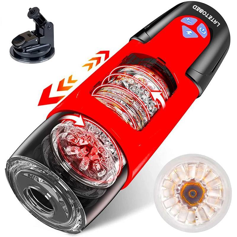 Masturbador TELIO Rotación, Thrusting, Gemidos LATETOBED | Placer Masculino Innovador