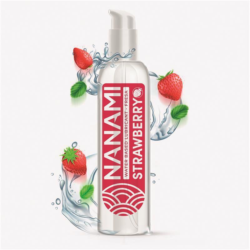 Lubricante al agua vegano de fresa nanami