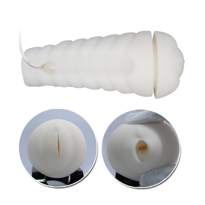 PRETTYLOVE Masturbador Masculino Blanco y Dorado Vagina SALLY