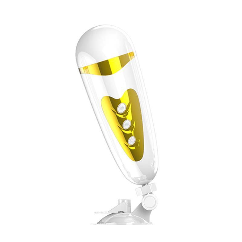 PRETTYLOVE Masturbador Masculino Blanco y Dorado Vagina SALLY