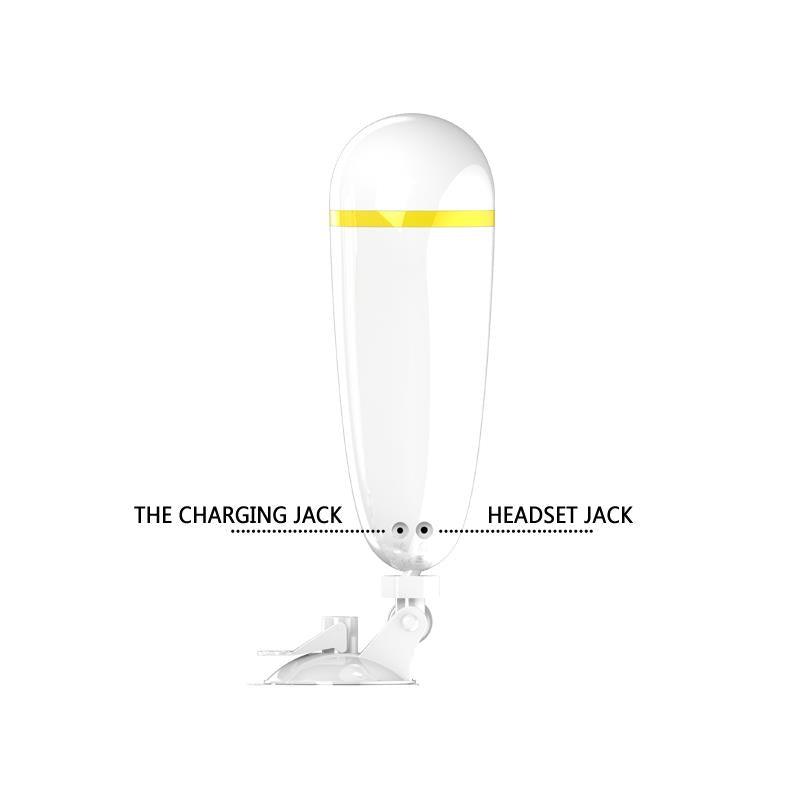 PRETTYLOVE Masturbador Masculino Blanco y Dorado Vagina SALLY