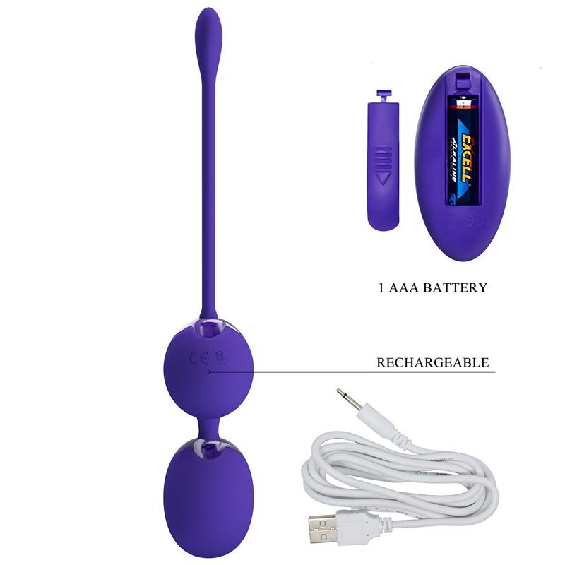 PRETTYLOVE WILLIE YOUTH Bolas Kegel Vaginales Vibración y Control Remoto