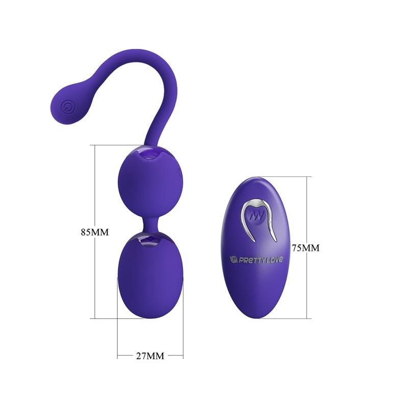 PRETTYLOVE WILLIE YOUTH Bolas Kegel Vaginales Vibración y Control Remoto