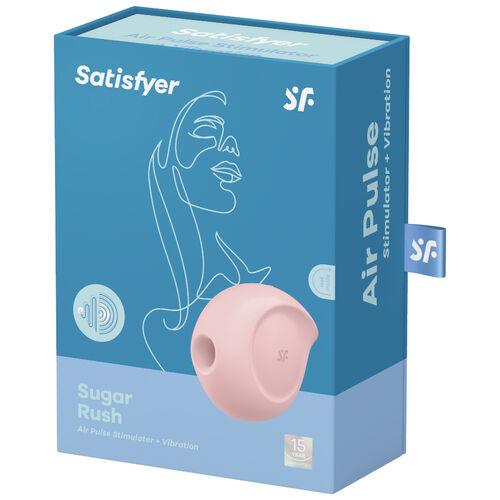 Satisfyer Succionador de Clítoris y Vibración Rosa SUGAR RUSH