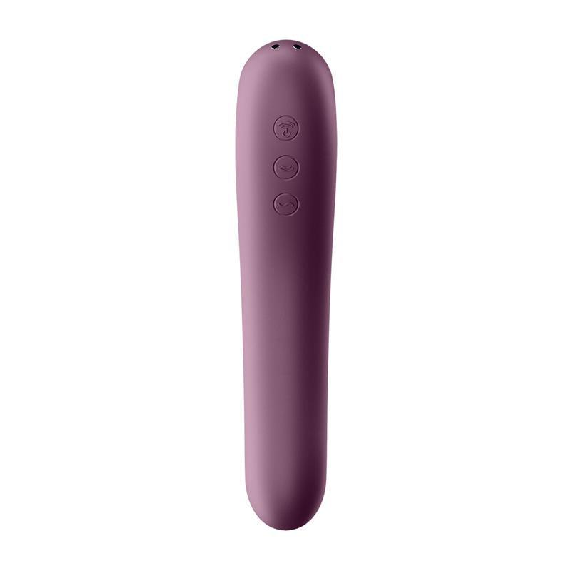 Satisfyer Succionador y Vibrador ROJO VINO DUAL KISS