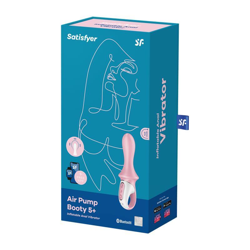 Satisfyer Vibrador Anal Con Inflado AIR PUMP BOOTY 5 CON APP SATISFYER CONNECT