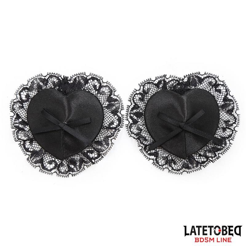 Set De 3 Piezas Antifaz, Esposas y Pezoneras Bondage LATETOBED BDSM LINE