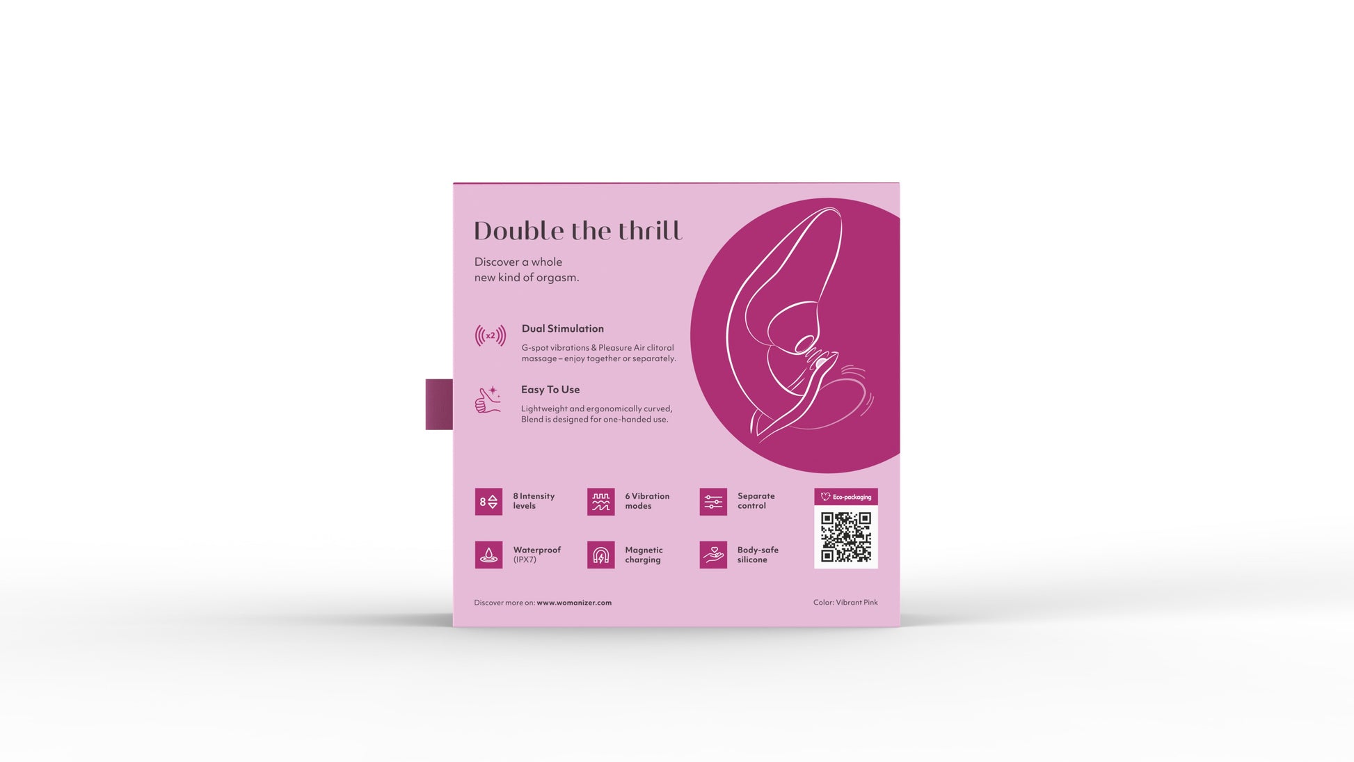 Vibrador Conejito WOMANIZER BLEND VIBRANT PINK