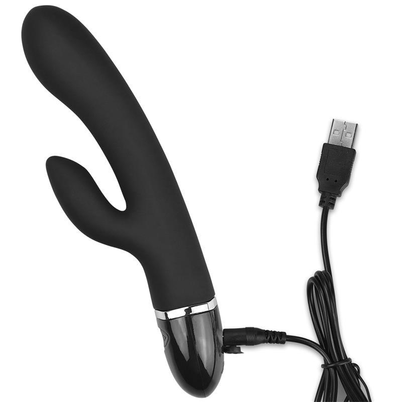 Vibrador Femenino Clítoris Duo Negro O - SENSUAL LOVETOY