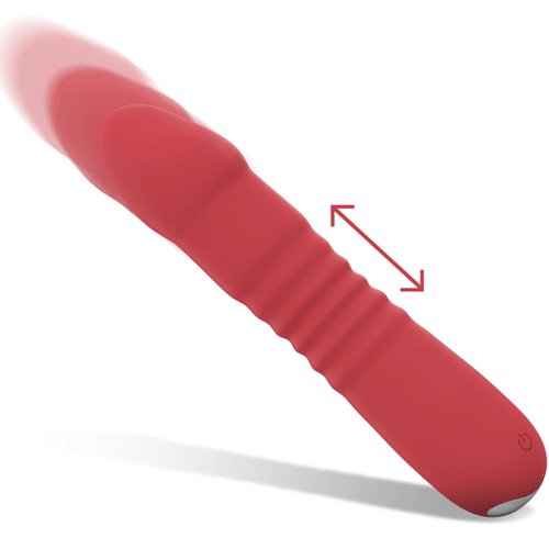 Vibrador Femenino INTENSE JUNI UP & DOWN 10 VIBRACIONES ROJO