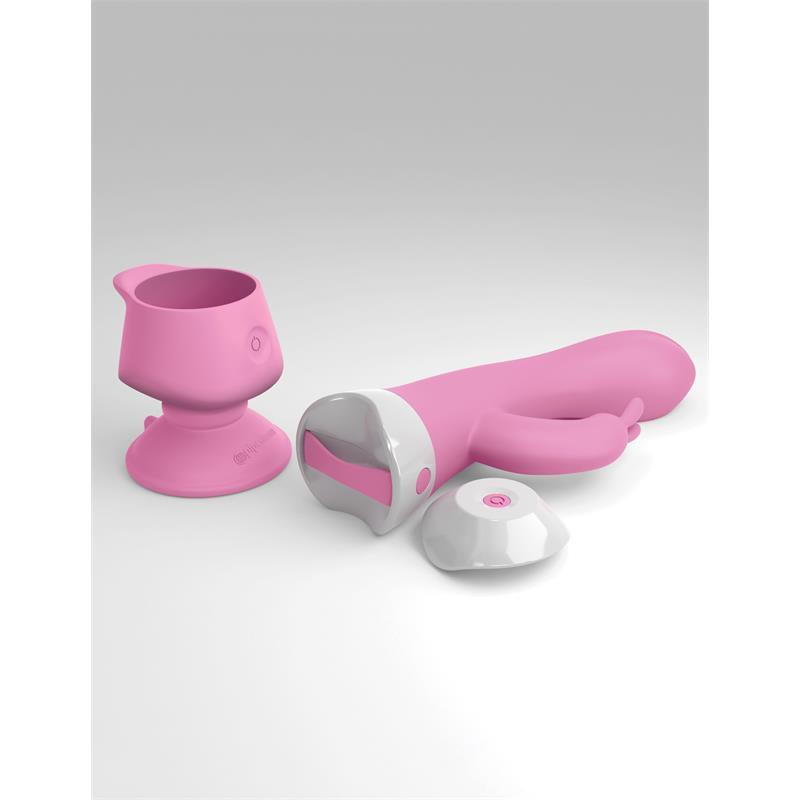 Vibrador Femenino Rosa Rabbit E6 WALL BANGER THREESOME