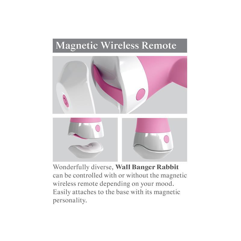 Vibrador Femenino Rosa Rabbit E6 WALL BANGER THREESOME
