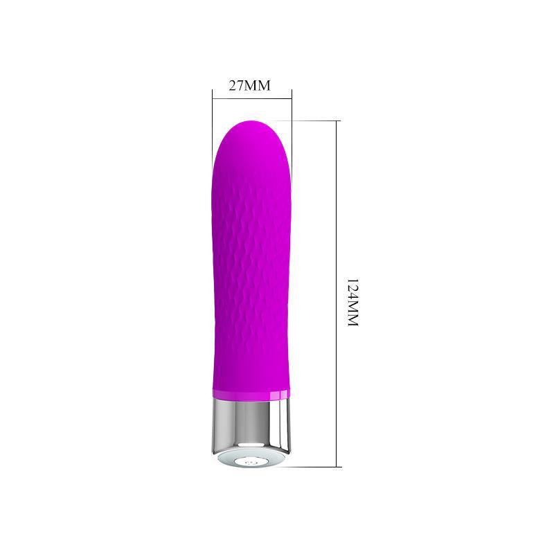 Vibrador Femenino SEBASTIAN SILICONA PURPURA PRETTYLOVE