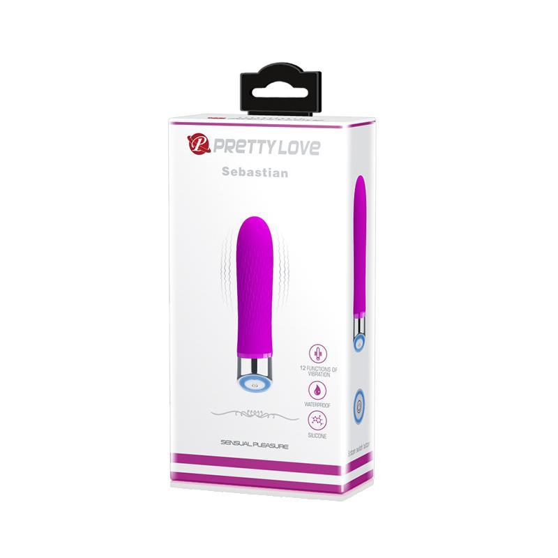 Vibrador Femenino SEBASTIAN SILICONA PURPURA PRETTYLOVE