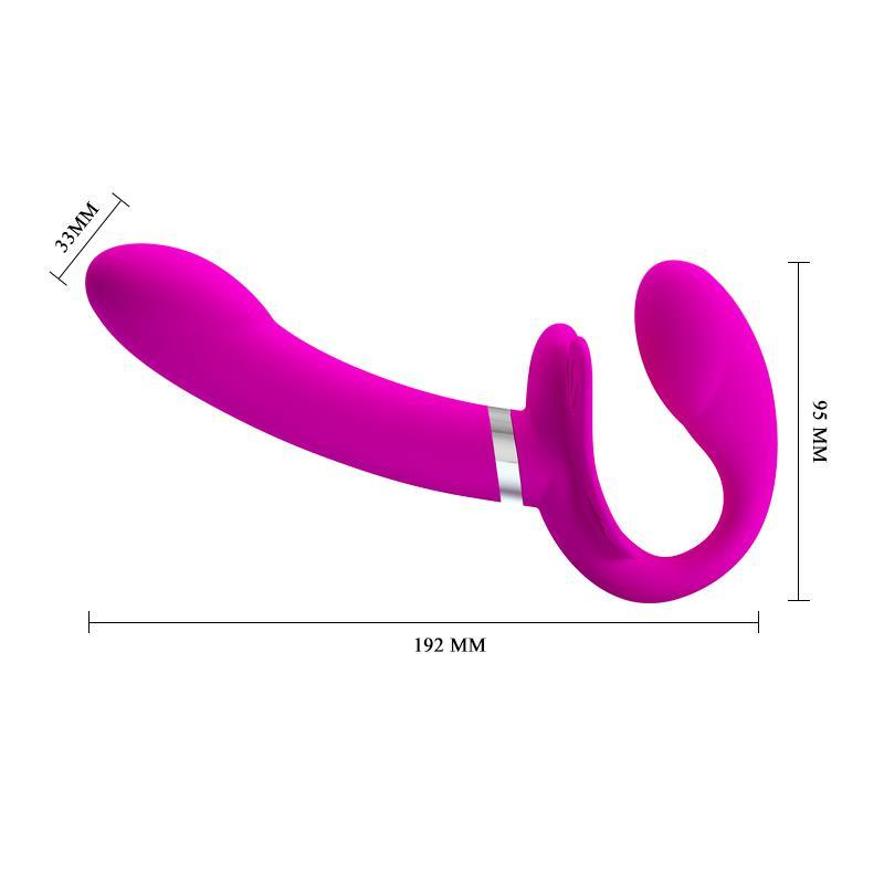 Vibrador para Parejas sin Arnés USB PRETTYLOVE VALERIE