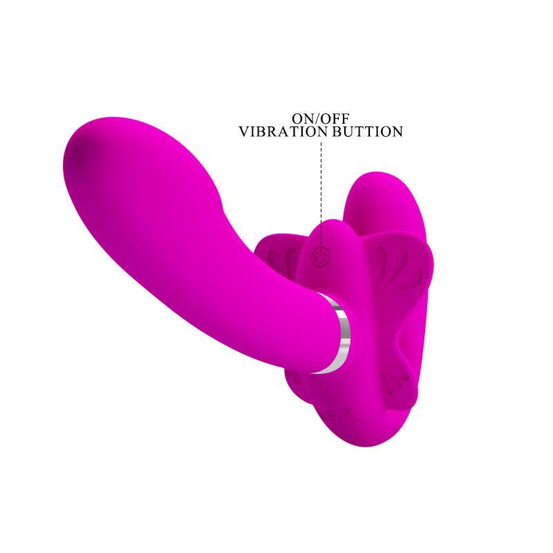 Vibrador para Parejas sin Arnés USB PRETTYLOVE VALERIE