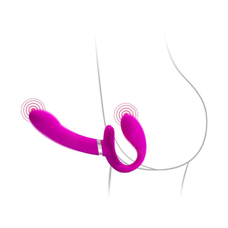 Vibrador para Parejas sin Arnés USB PRETTYLOVE VALERIE