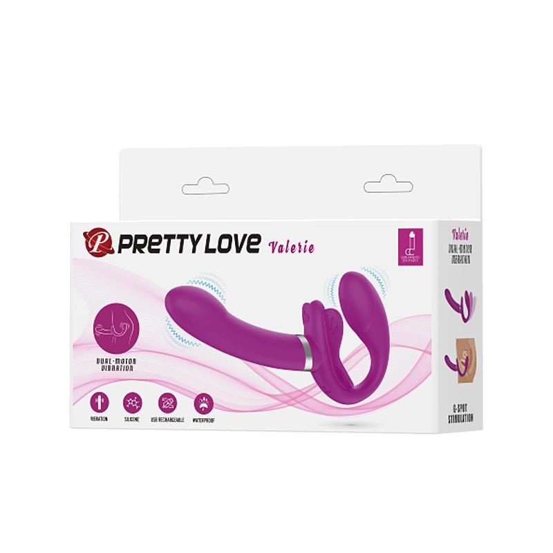 Vibrador para Parejas sin Arnés USB PRETTYLOVE VALERIE