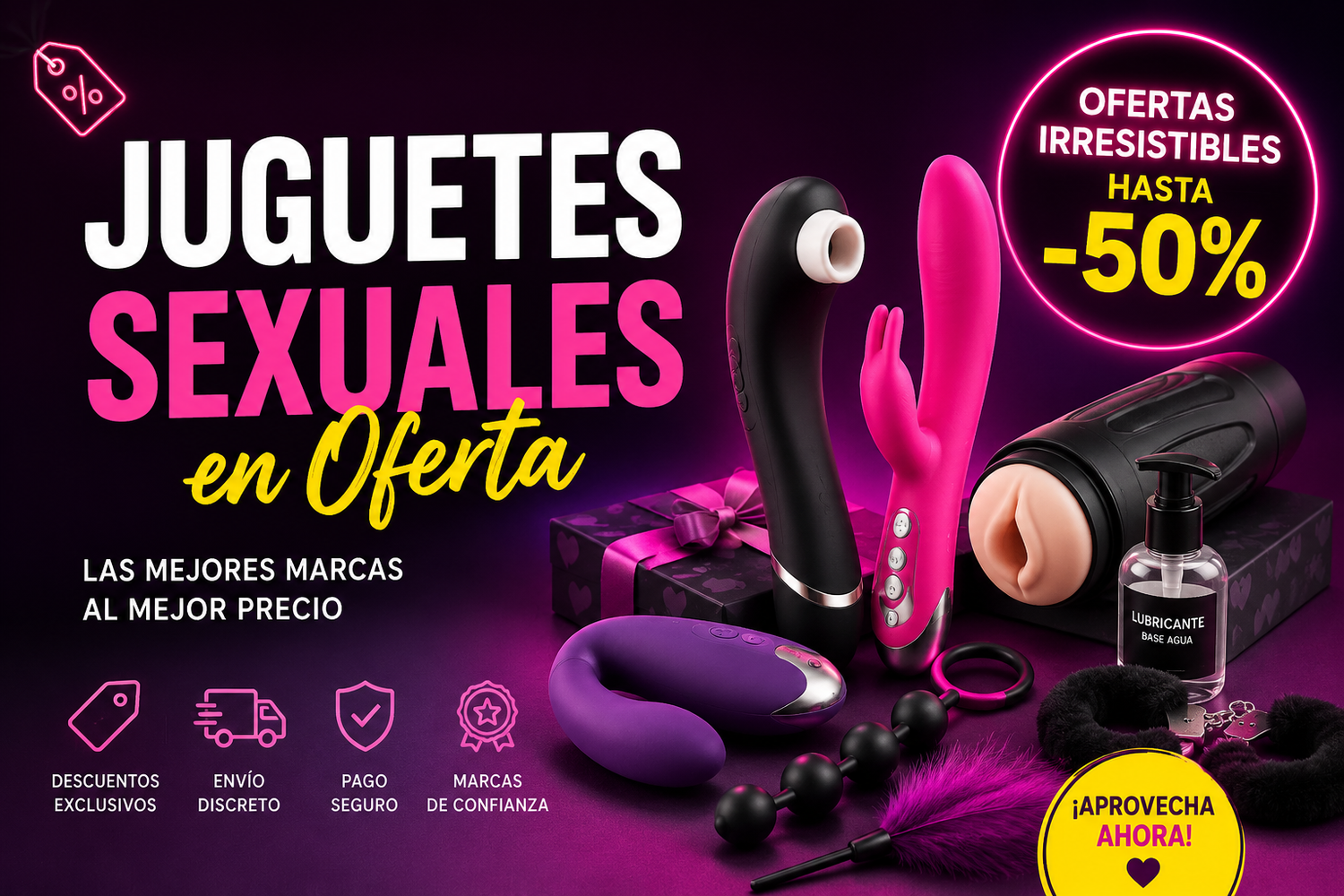 Ofertas y descuentos en juguetes sexuales