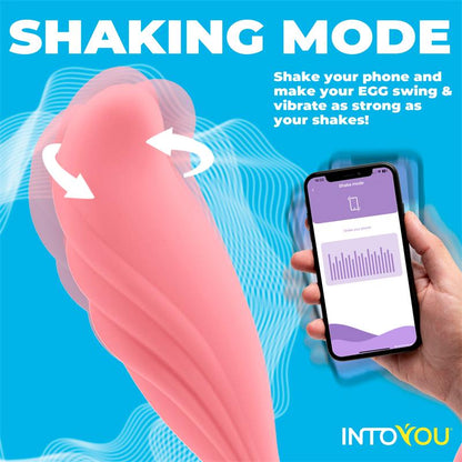 Huevo Vibrador con Movimiento Waving con APP USB INTOYOU APP SERIES