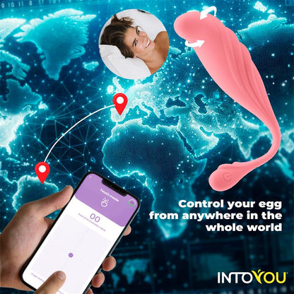 Huevo Vibrador con Movimiento Waving con APP USB INTOYOU APP SERIES